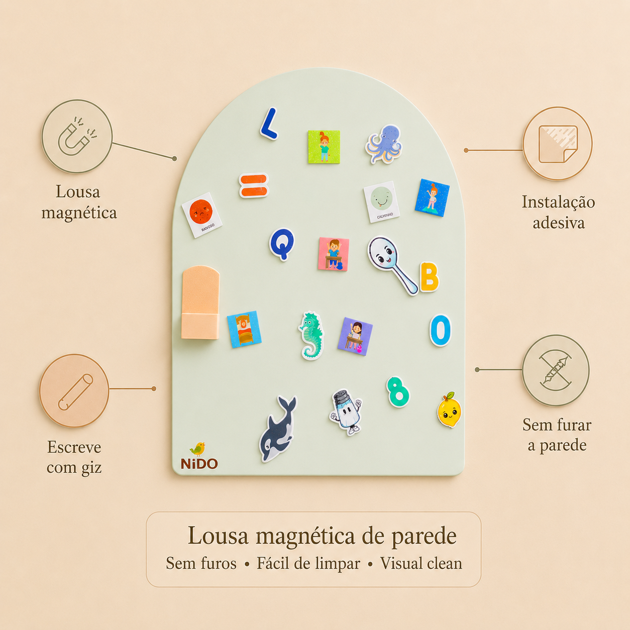 Mini Lousa Magnética - Nido